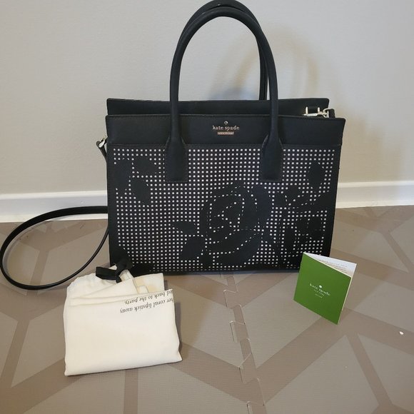kate spade Handbags - Kate spade laser cut rose bag